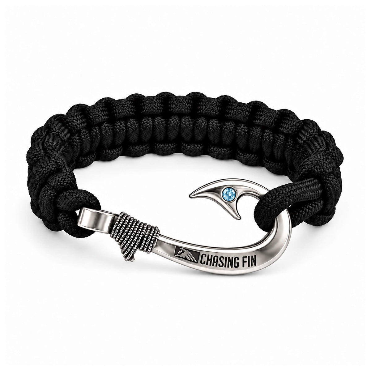 Aquamarine 950 Silver Signature Hook Cobra Bracelet