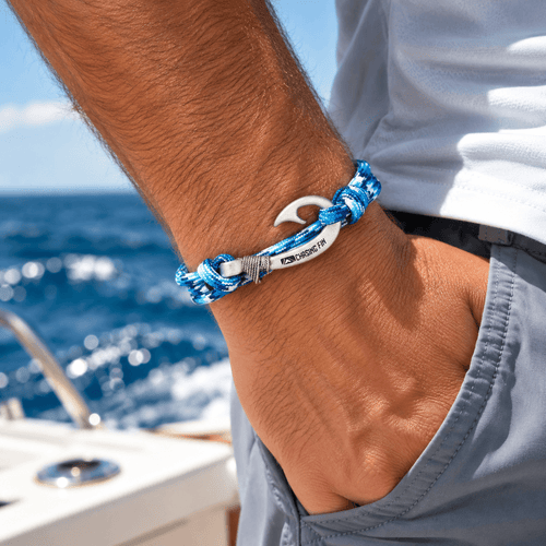 Arctic Camo Fish Hook Bracelet | Anklet