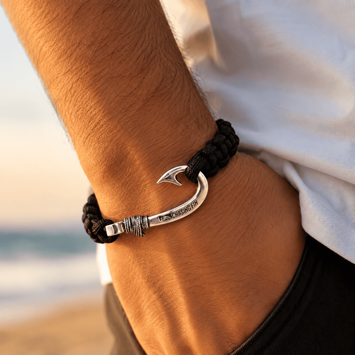 Artisan Legacy Collection 950 Solid Silver Cobra Bracelet – Black Edition