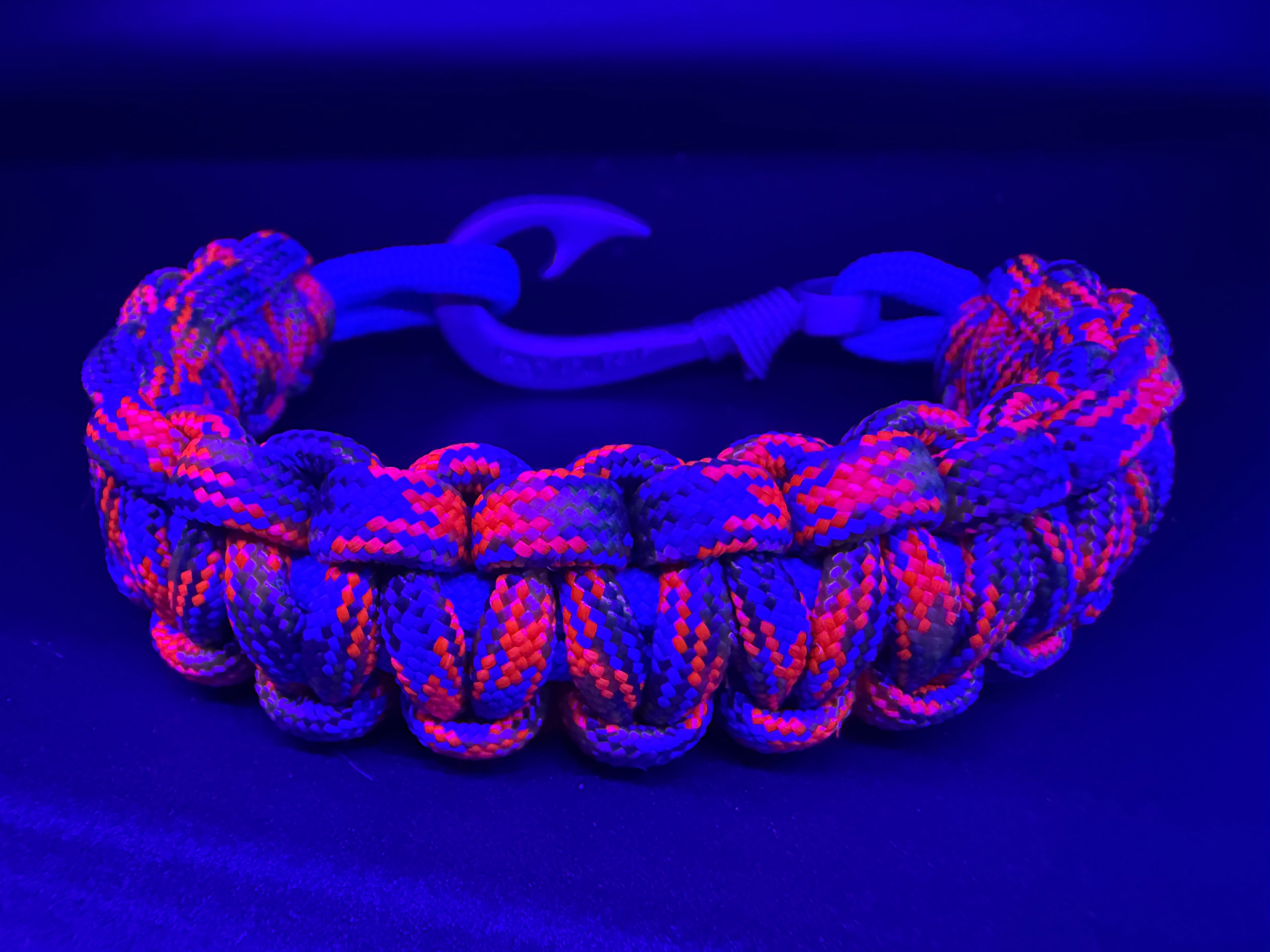 Autism Awareness Braid Fish Hook Bracelet -Glow in the Dark
