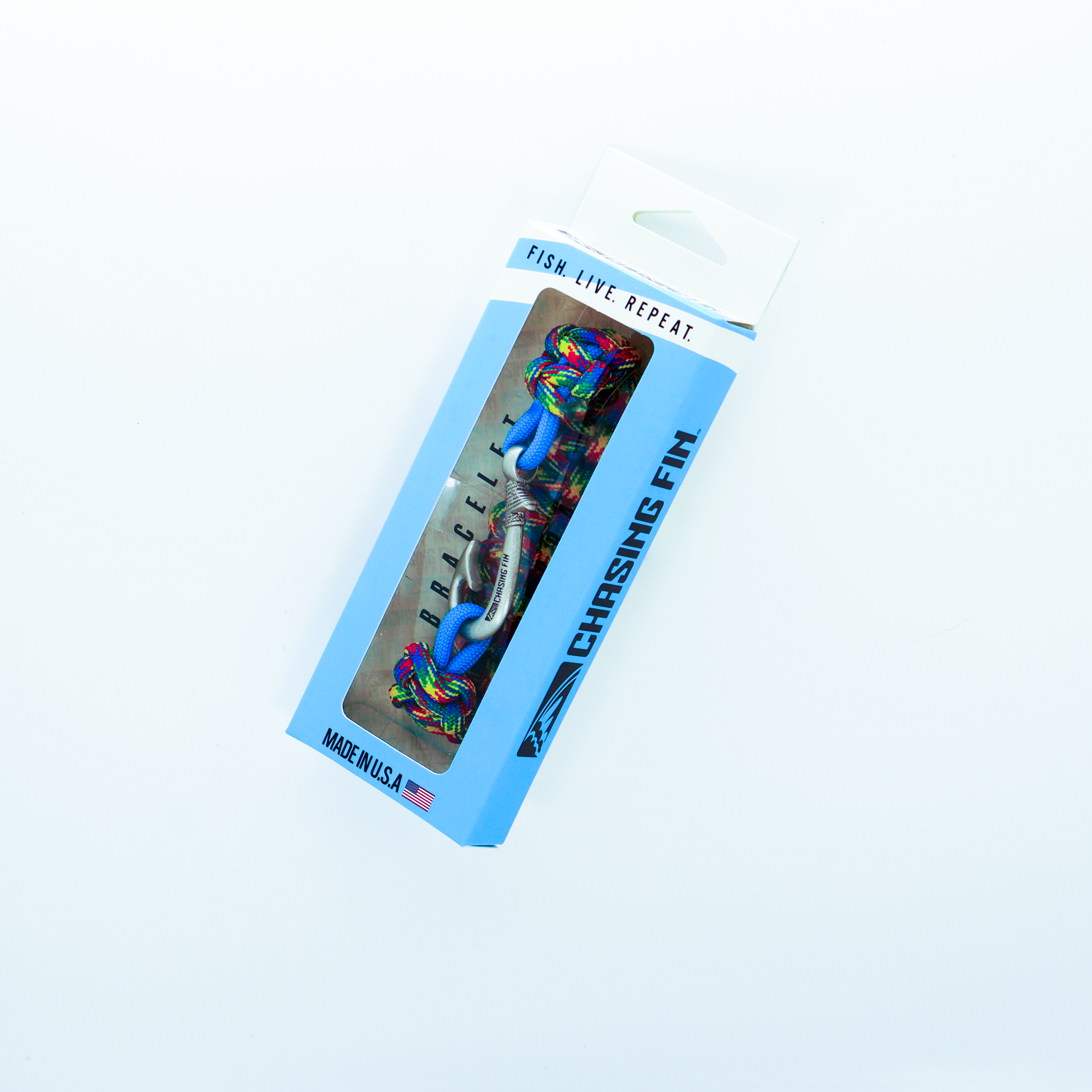Autism Awareness Braid Fish Hook Bracelet -Glow in the Dark
