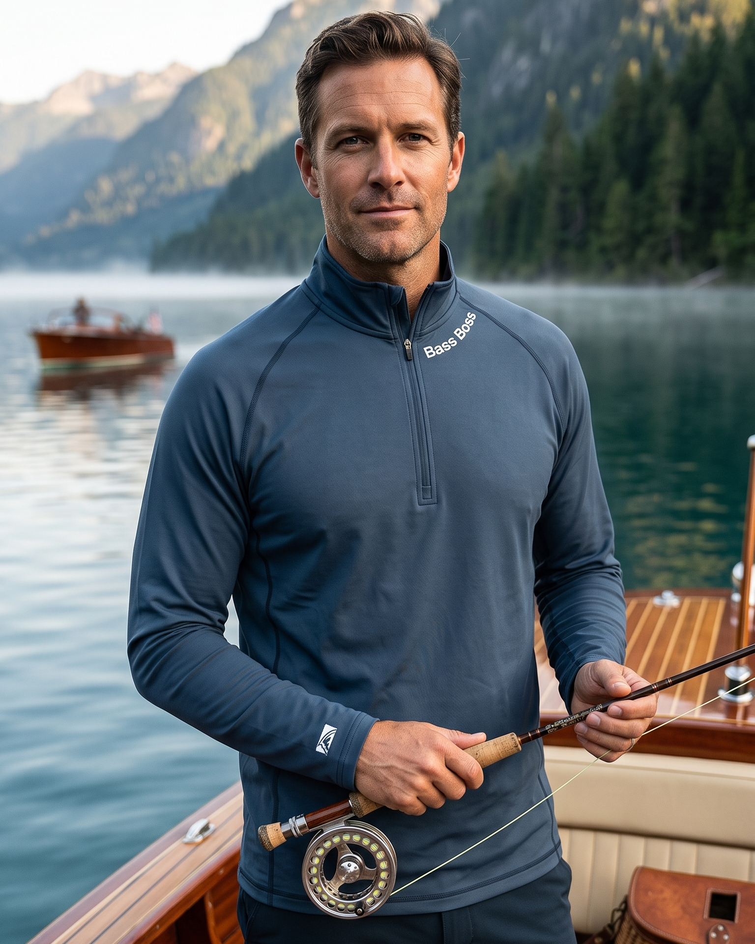 Bass Boss Performance Quarter Zip Pullover | UPF 50+ Outdoor