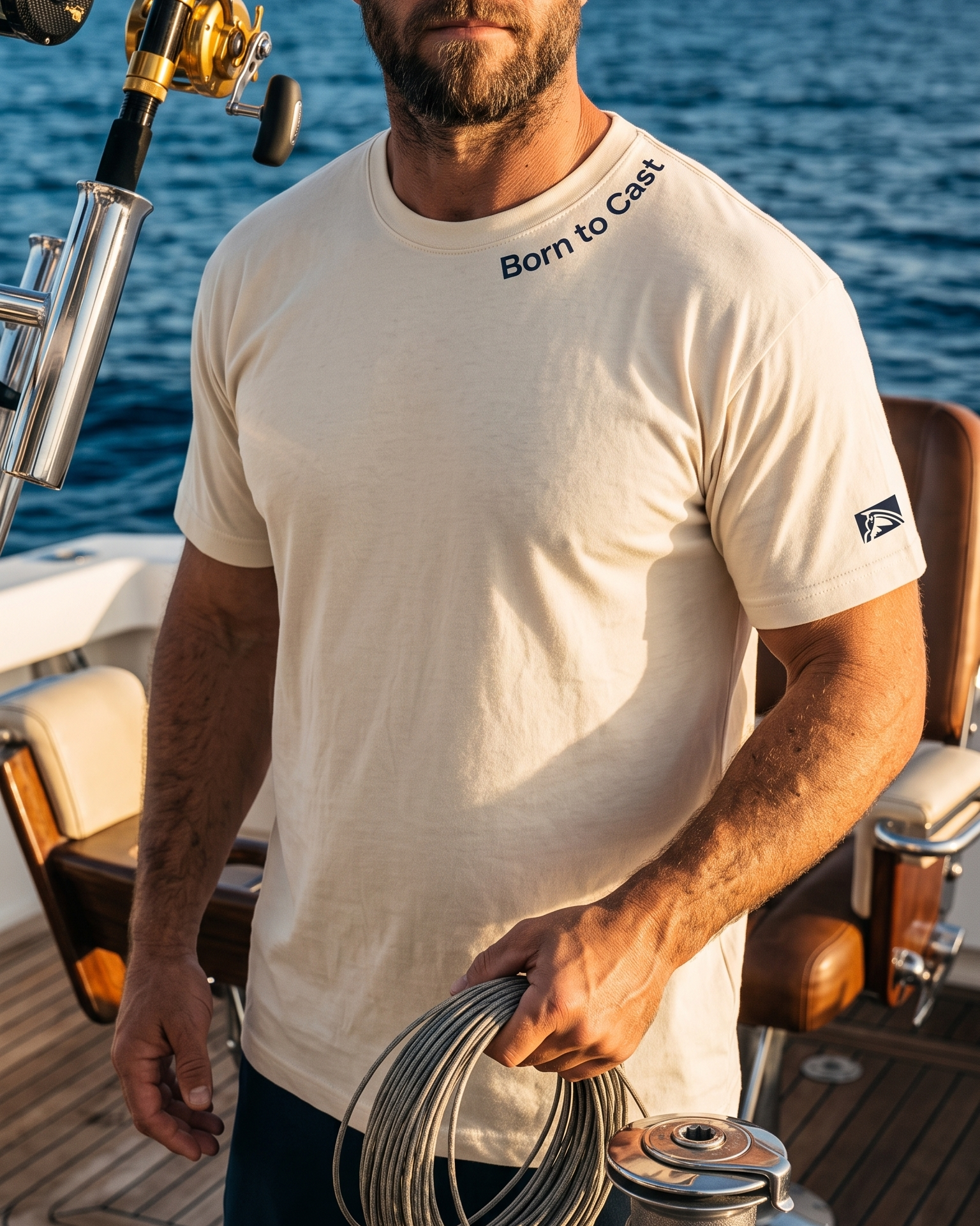 Born to Cast - T-shirt Heavyweight - Chasing Fin New Collection