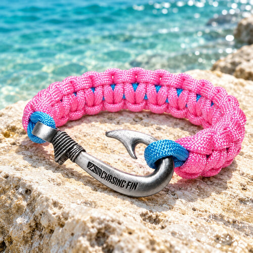 Beachy Bling Cobra Braid Fish Hook Bracelet