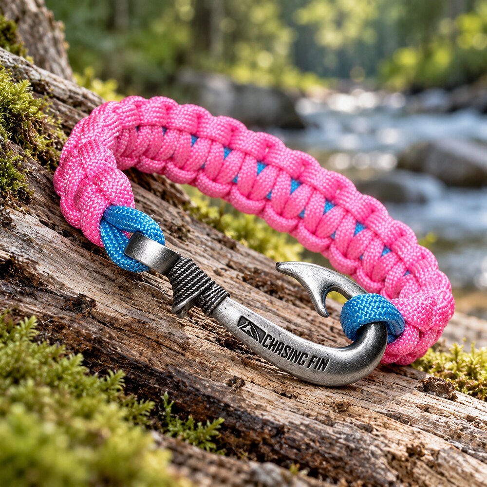 Beachy Bling Cobra Braid Fish Hook Bracelet