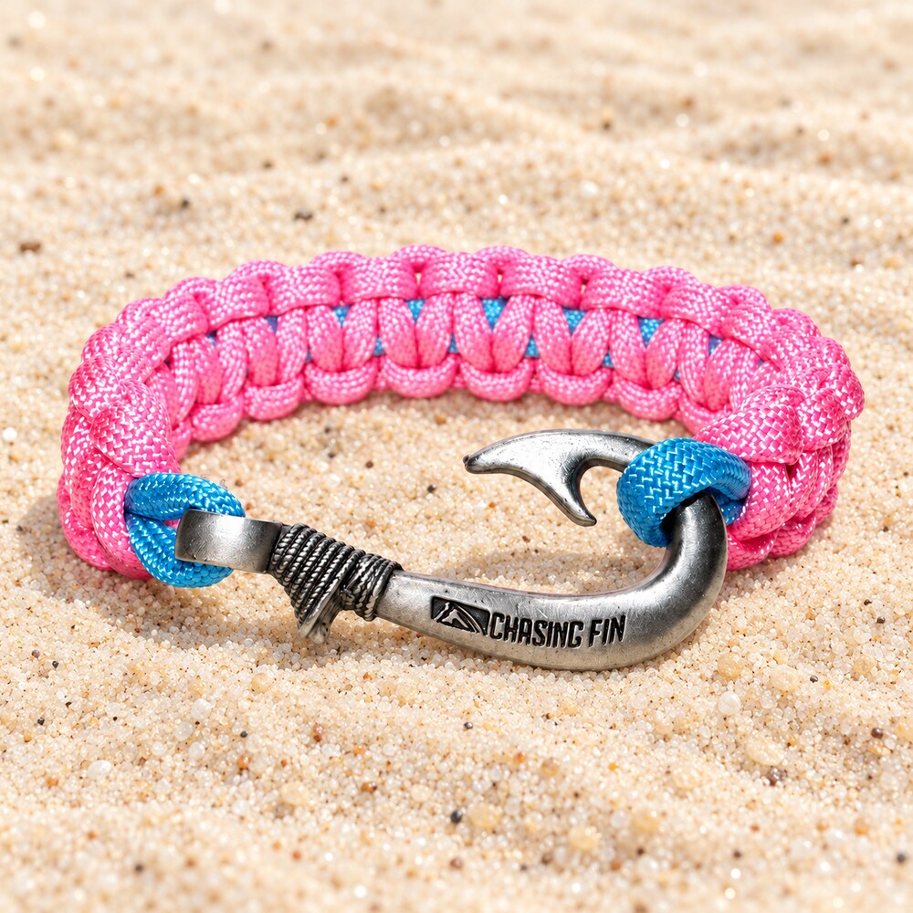 Beachy Bling Cobra Braid Fish Hook Bracelet