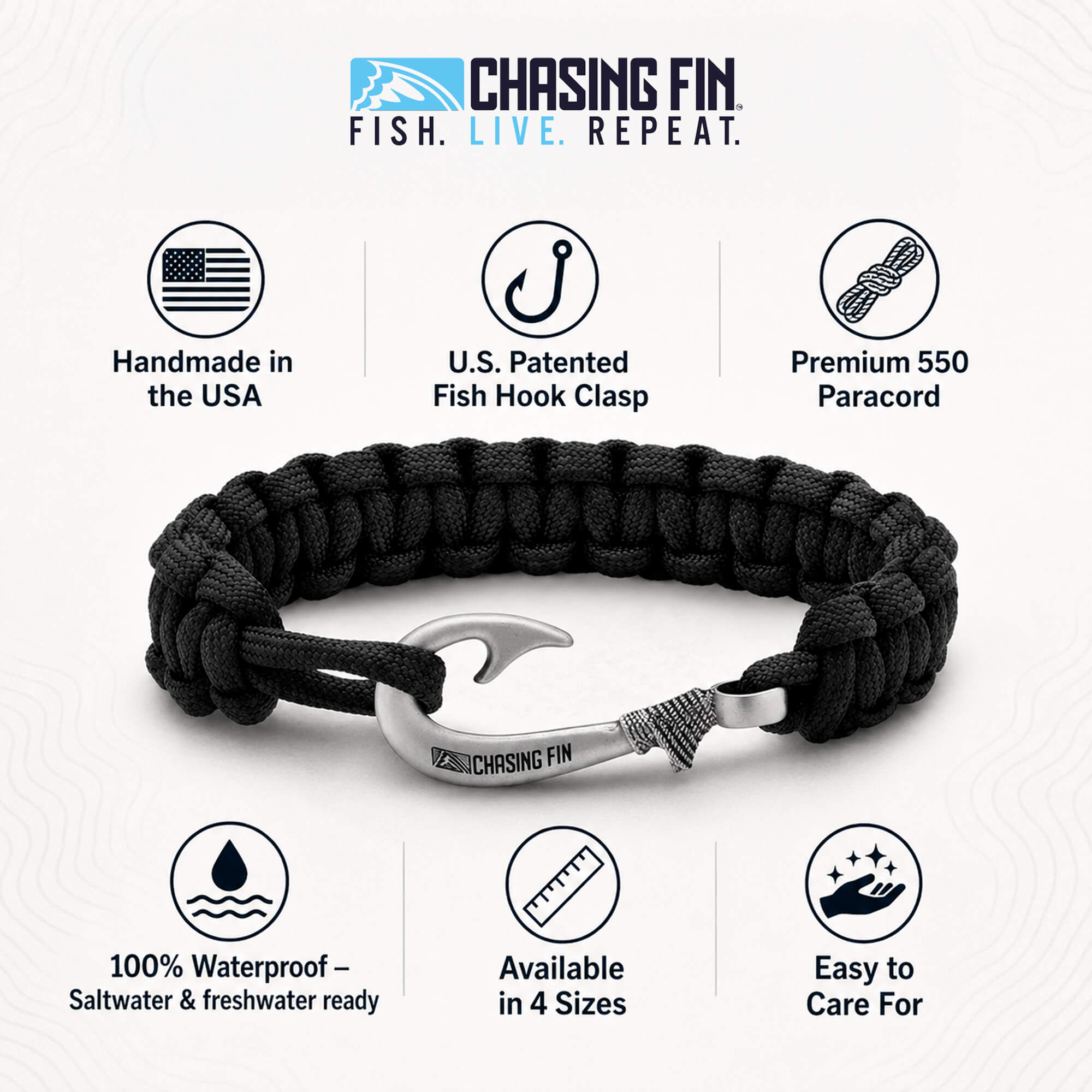 Black Cobra Braid Fish Hook Bracelet Benefits