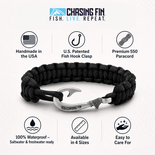 Black Cobra Braid Fish Hook Bracelet Benefits