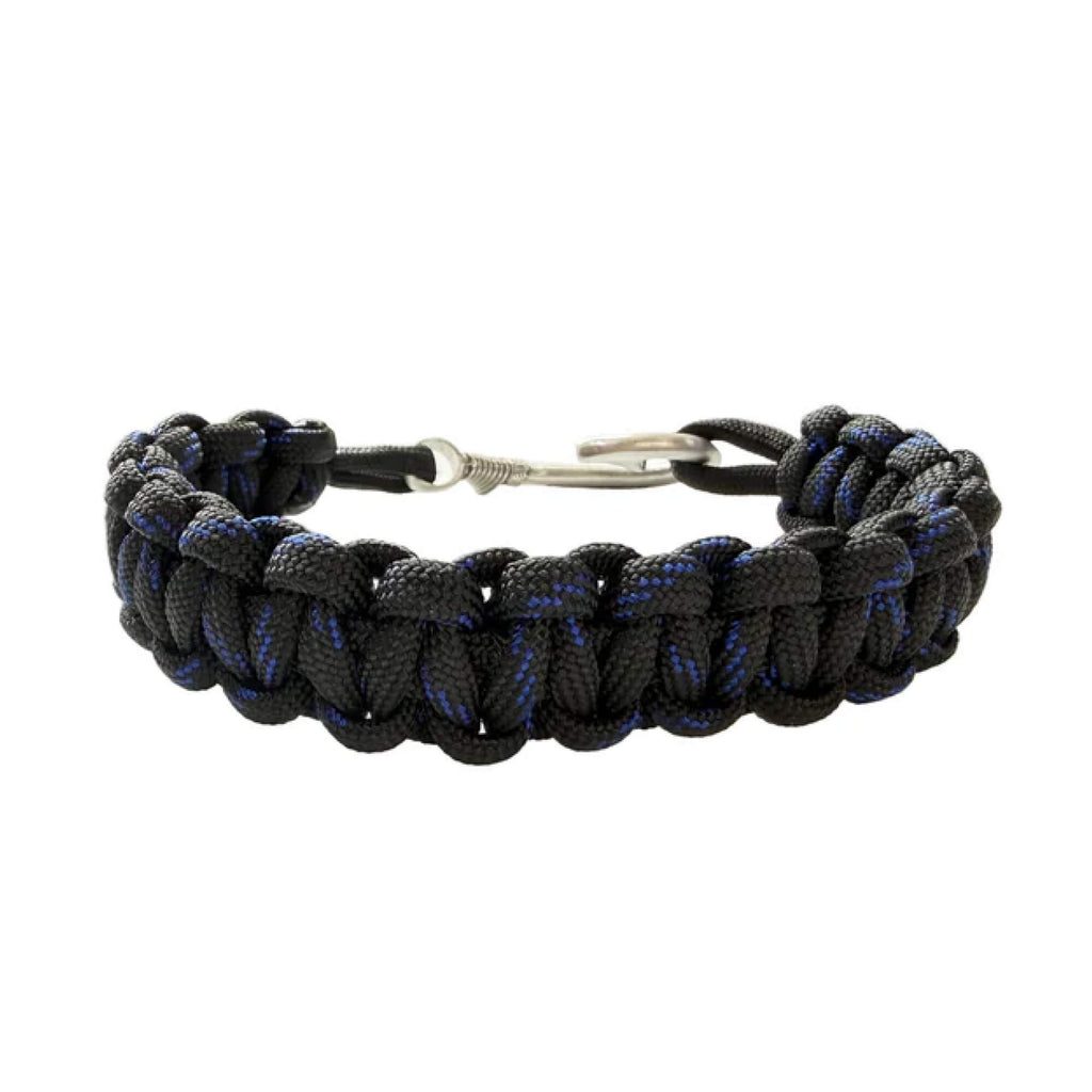 Black Cobra Braid Fish Hook Bracelet