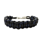 Black Cobra Braid Fish Hook Bracelet