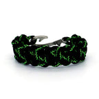 Black Cobra Braid Fish Hook Bracelet