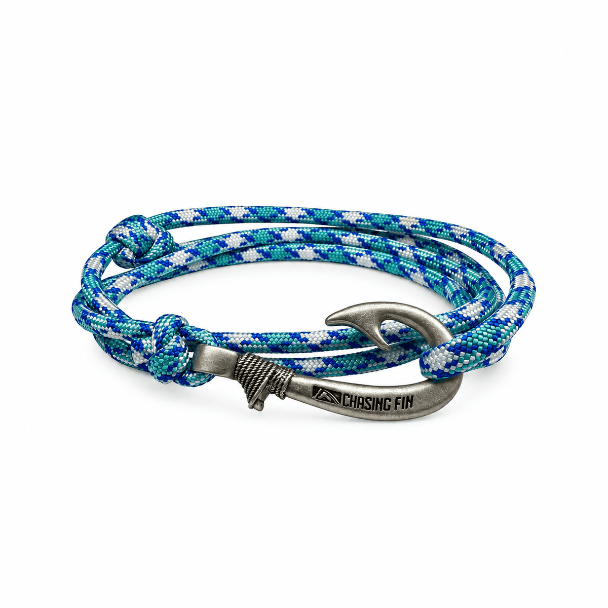 Blue Shock Adjustable Fish Hook Bracelet | Anklet