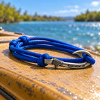 Colonial blue diamond Fish Hook Bracelet | Anklet