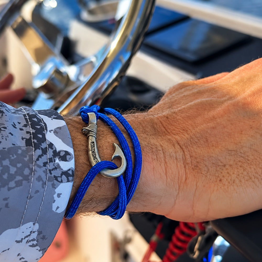 Colonial blue diamond Fish Hook Bracelet | Anklet