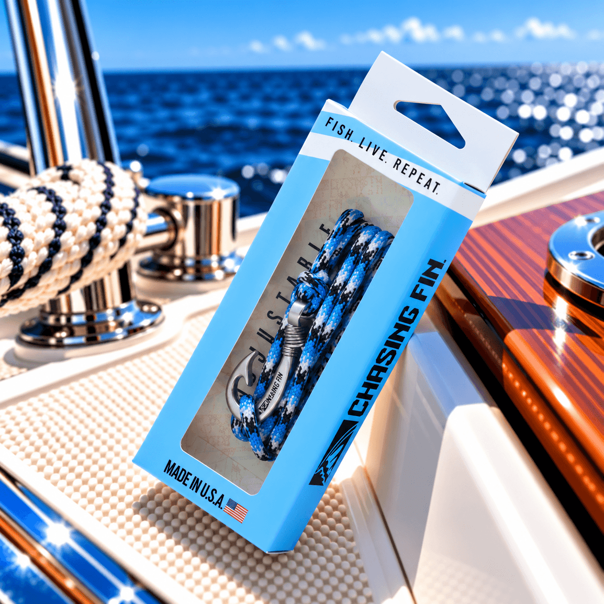 Blue Snake Fish Hook Bracelet | Anklet