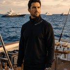 Born to Cast - Fleece 1/4-Zip Pullover Sweatshirt | Unisex Cotton Blend Quarter Zip - Chasing Fin New Collection
