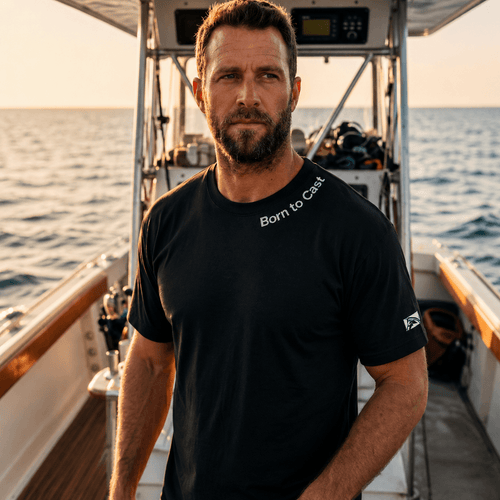 Born to Cast - T-shirt Heavyweight - Chasing Fin New Collection
