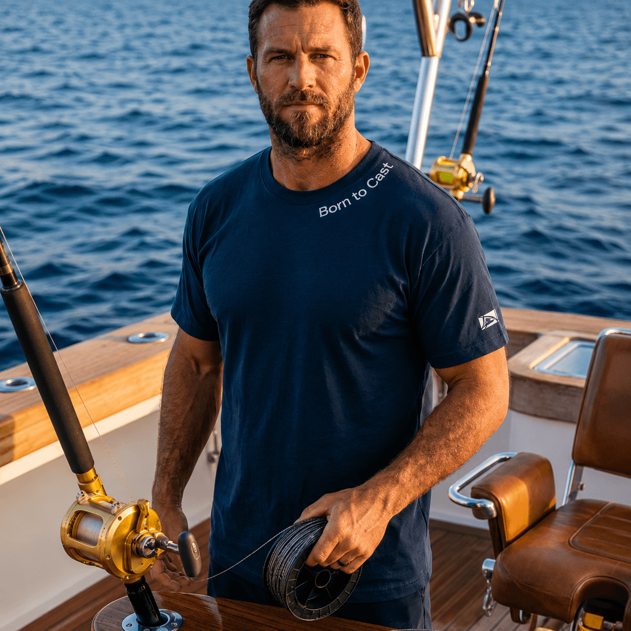 Born to Cast - T-shirt Heavyweight - Chasing Fin New Collection
