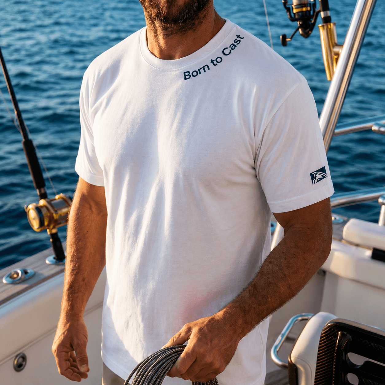 Born to Cast - T-shirt Heavyweight - Chasing Fin New Collection
