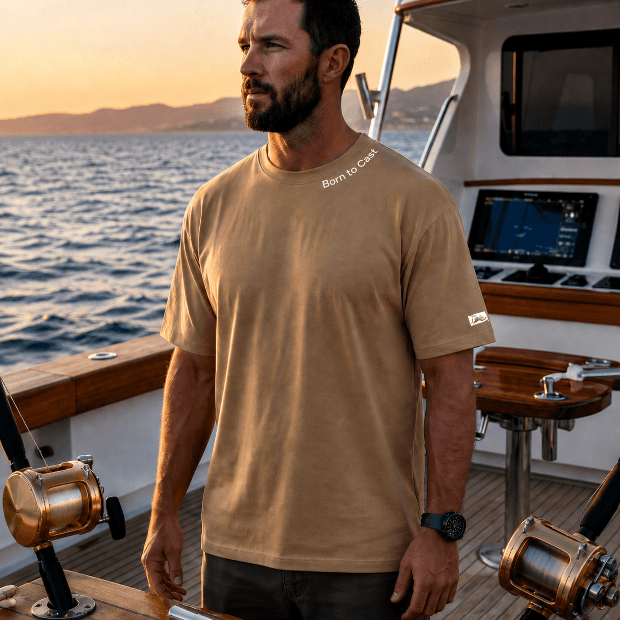 Born to Cast - T-shirt Heavyweight - Chasing Fin New Collection
