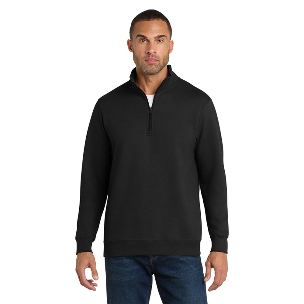 Chasing Fin Reel First. Talk Later. 1/4-Zip Soft Fleece Pullover Long Sleeve Sweatshirt