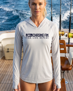 Fish Live Repeat - Ladies Solar Performance Hoodie - Chasing Fin New Collection