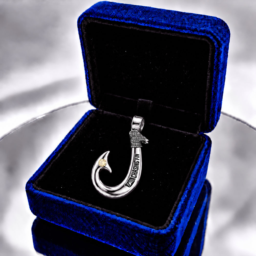Citrine 950 Solid Silver Signature Hook - Artisan Legacy™
