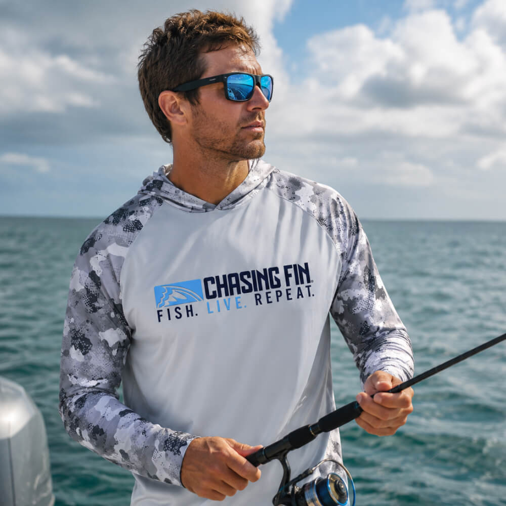 Chasing Fin / FISH. LIVE. REPEAT Tortuga Mangrove Camo Hoodie
