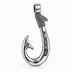 Peridot 950 Solid Silver Signature Hook - Artisan Legacy™