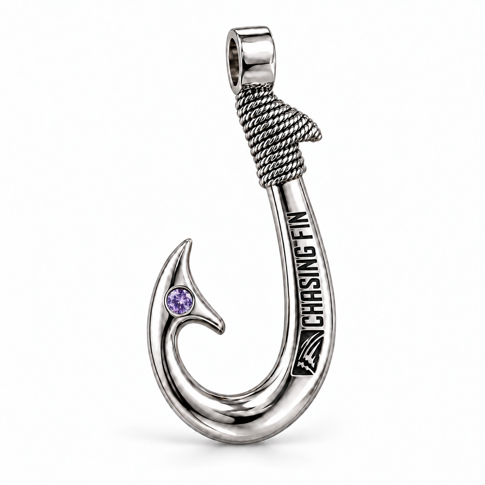 Amethyst 950 Silver Signature Hook - Artisan Legacy™