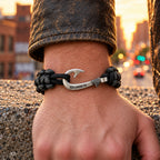 Black Diamond Cobra – 550 Paracord Fish Hook Bracelet