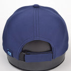 Chasing Fin Navy Performance Hat – Patented Fish Hook™ with Metallic 3D TPU Logo
