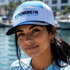 Chasing Fin Performance 5-Panel Hat with Silicone Logo
