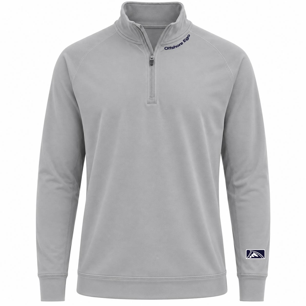 Chasing Fin Premium Performance 1/4 Zip Midweight with "Offshore Ego" Silicone Logo
