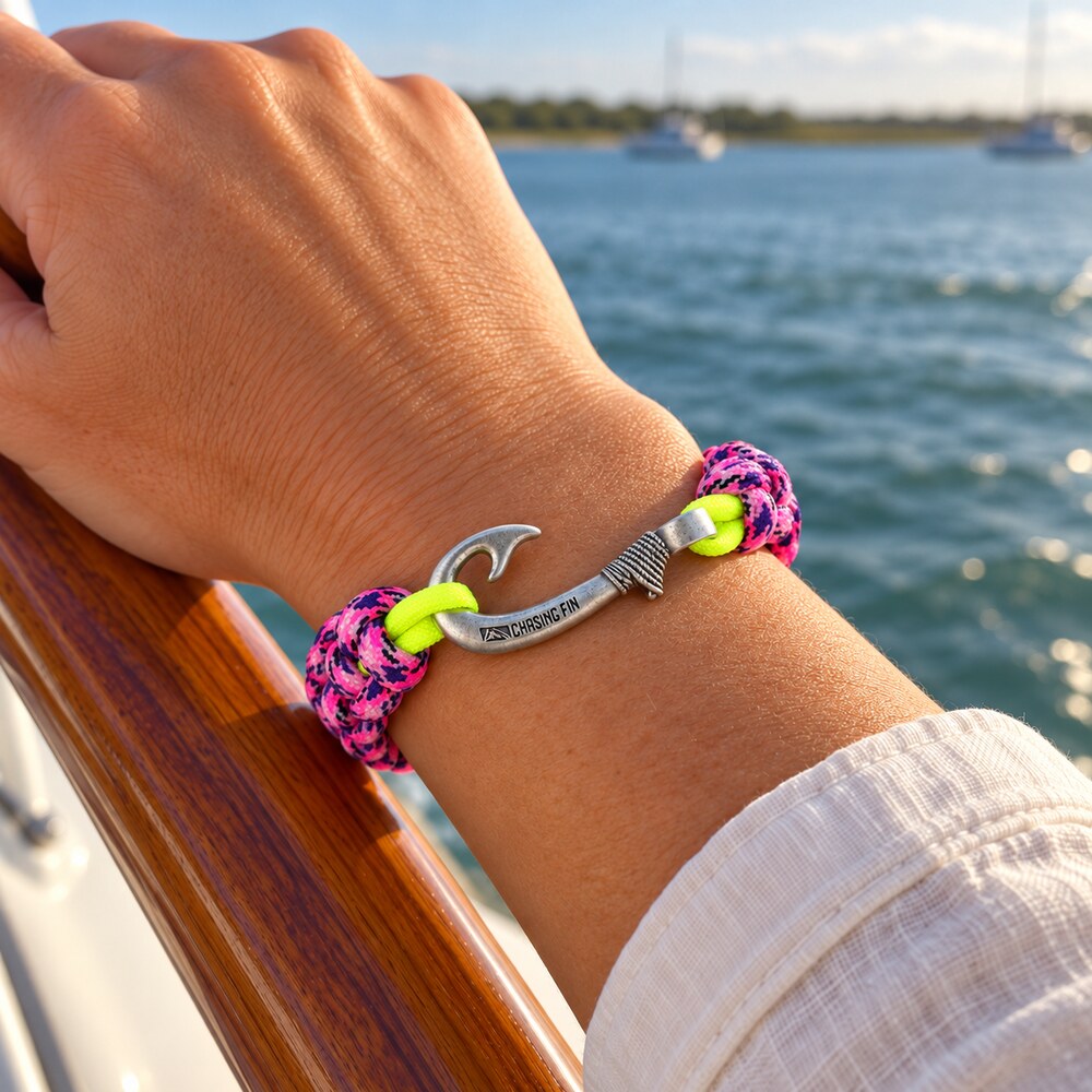 Country Girl Cobra Braid Fish Hook Bracelet
