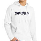 New Patriotic Fish Flag  Comfort Fleece Hoodie White- Chasing Fin New Edition