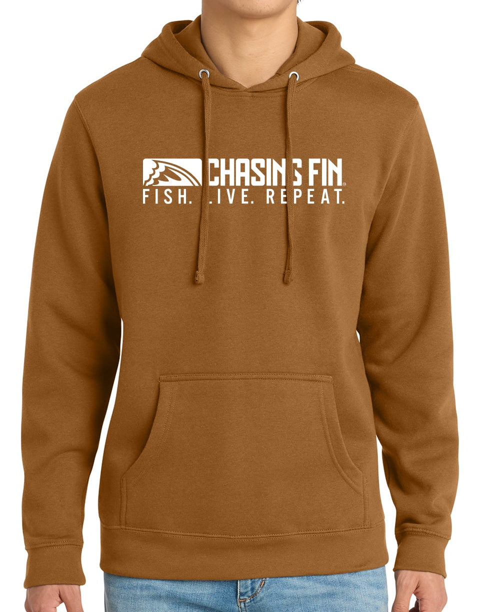 Duck Brown Saltwater Reaper Pullover Fleece Hoodie - Chasing Fin New Edition