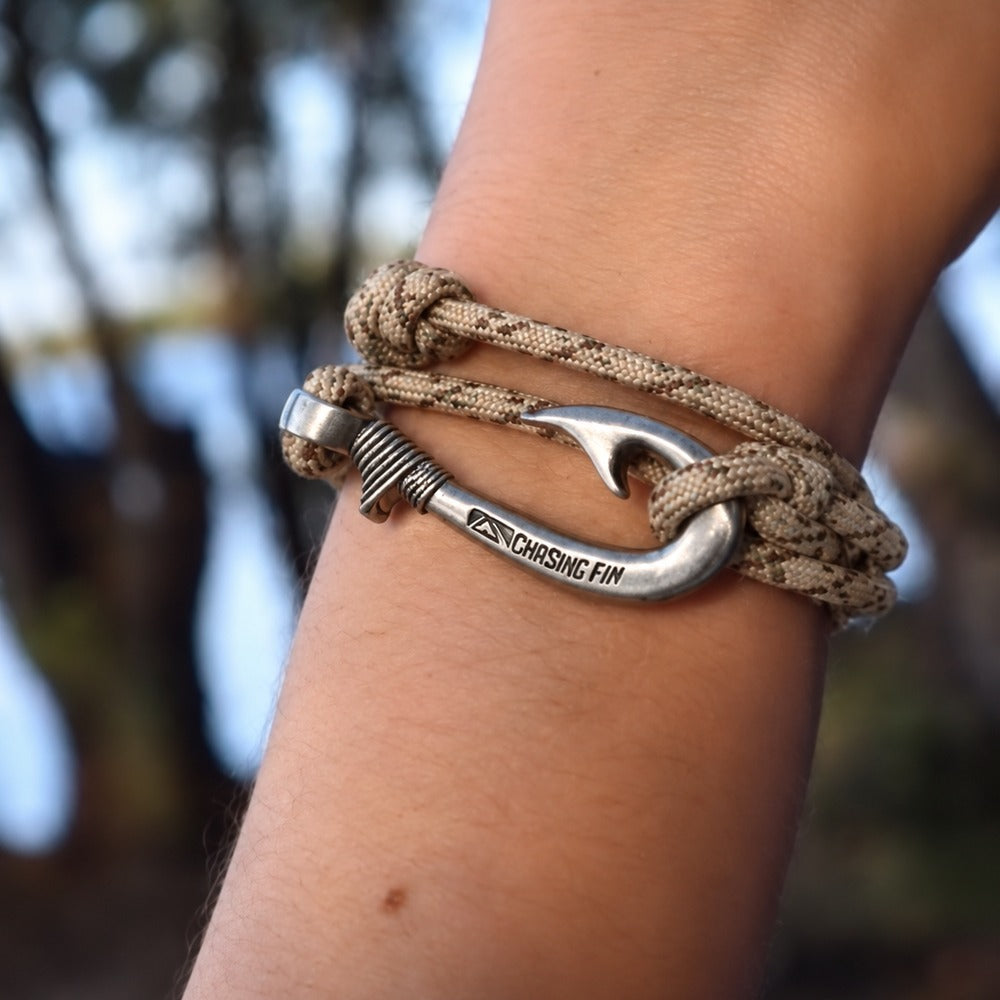 Desert Camo Fish Hook Bracelet | Anklet