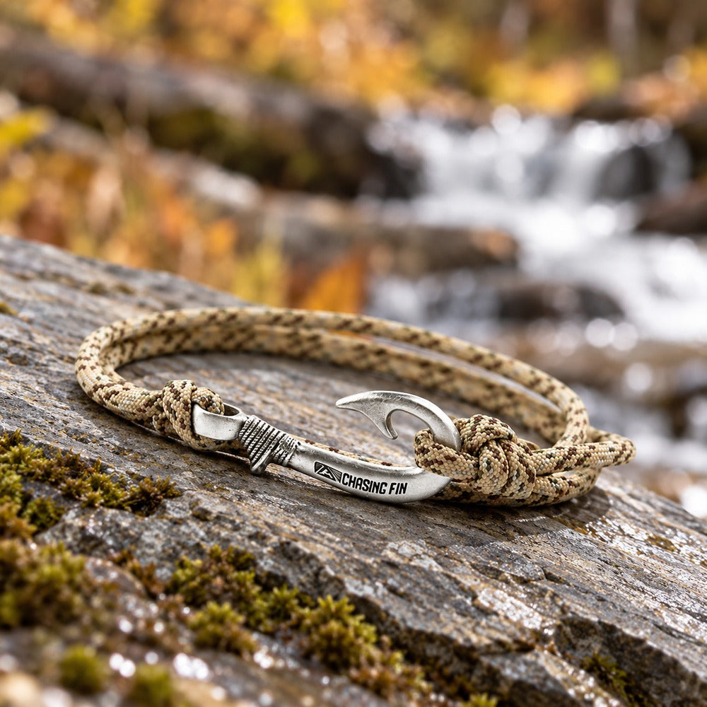 Desert Camo Fish Hook Bracelet | Anklet