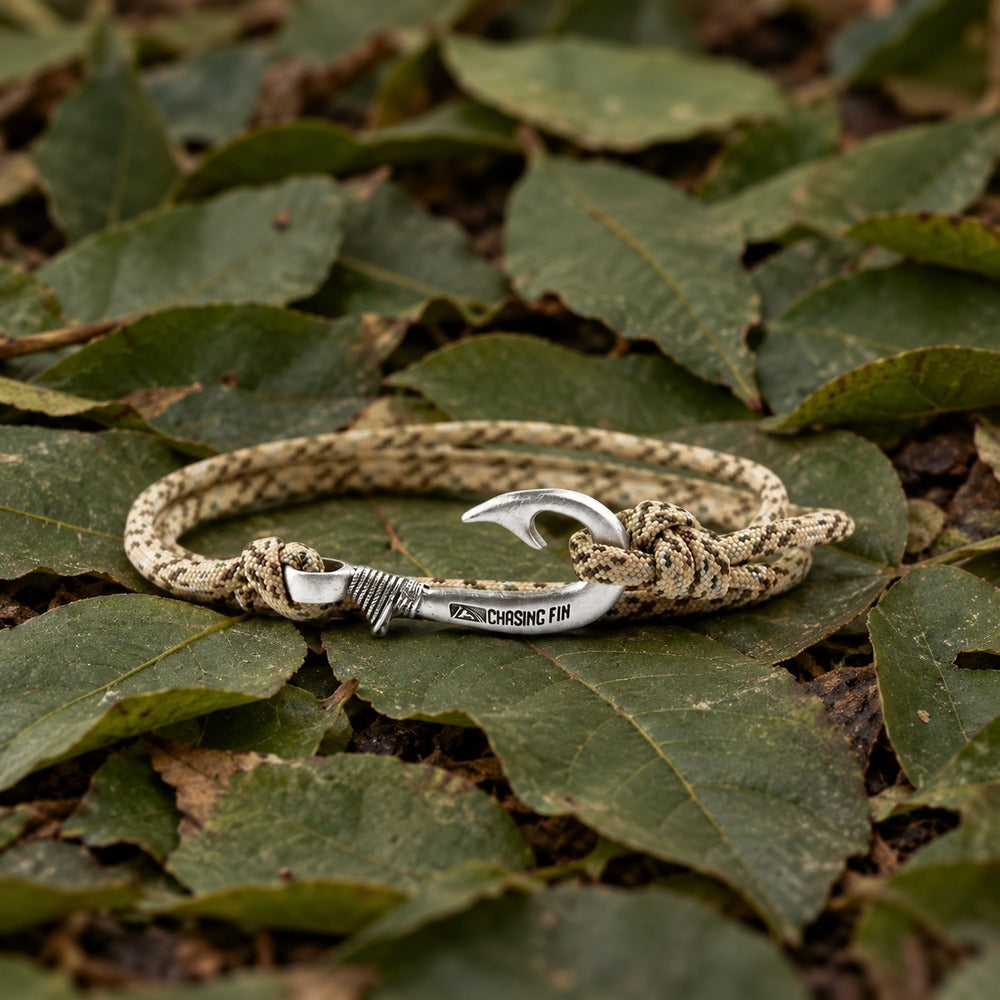 Desert Camo Fish Hook Bracelet | Anklet