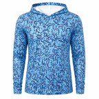 Exclusive Blue Hook Pattern Performance Hoodie
