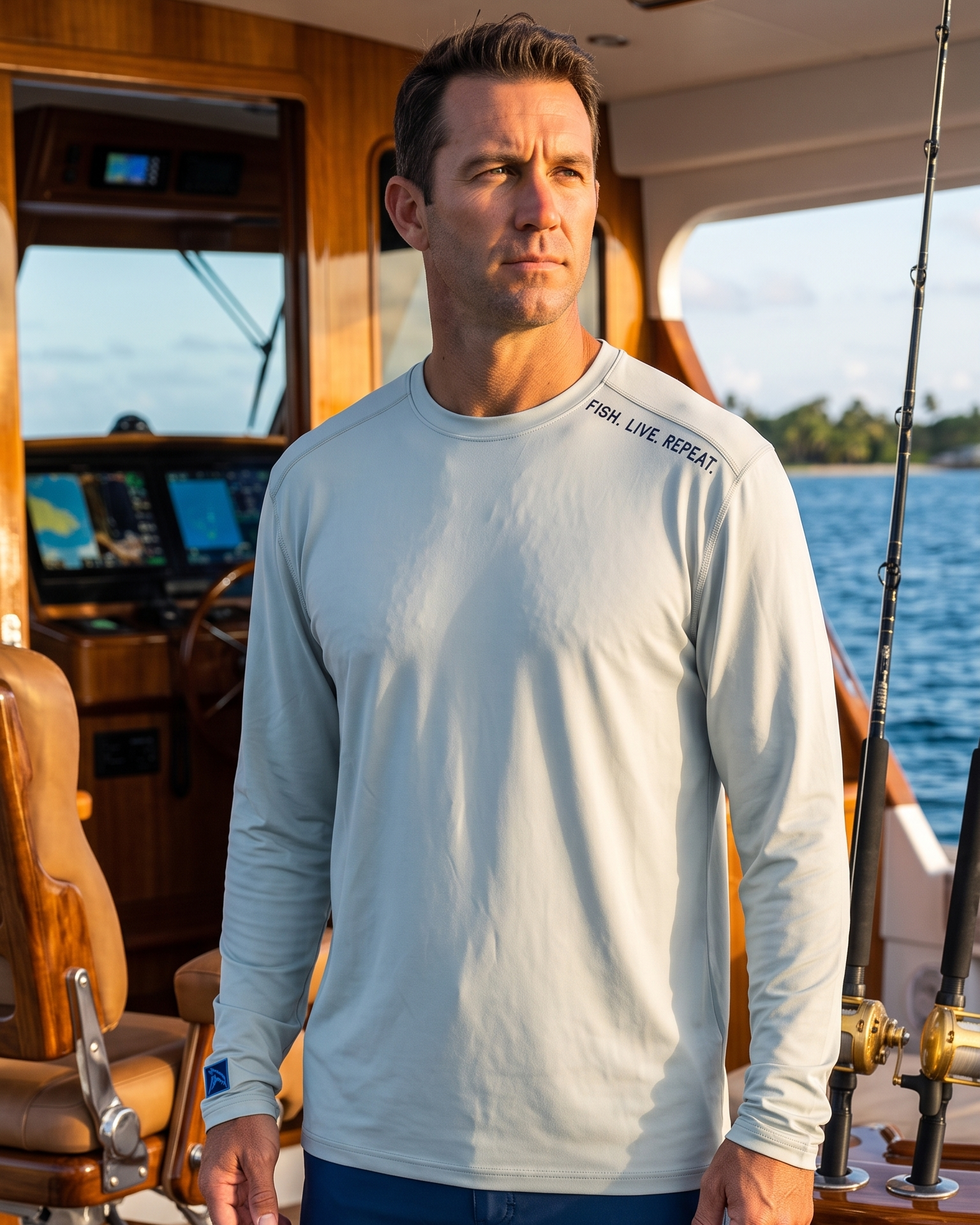 Fish Live Repeat - Long Sleeve Midweight Shirt - Chasing Fin New Collection