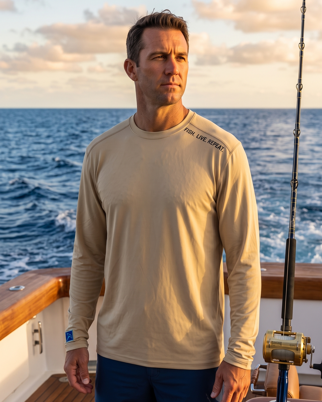 Fish Live Repeat - Long Sleeve Midweight Shirt - Chasing Fin New Collection
