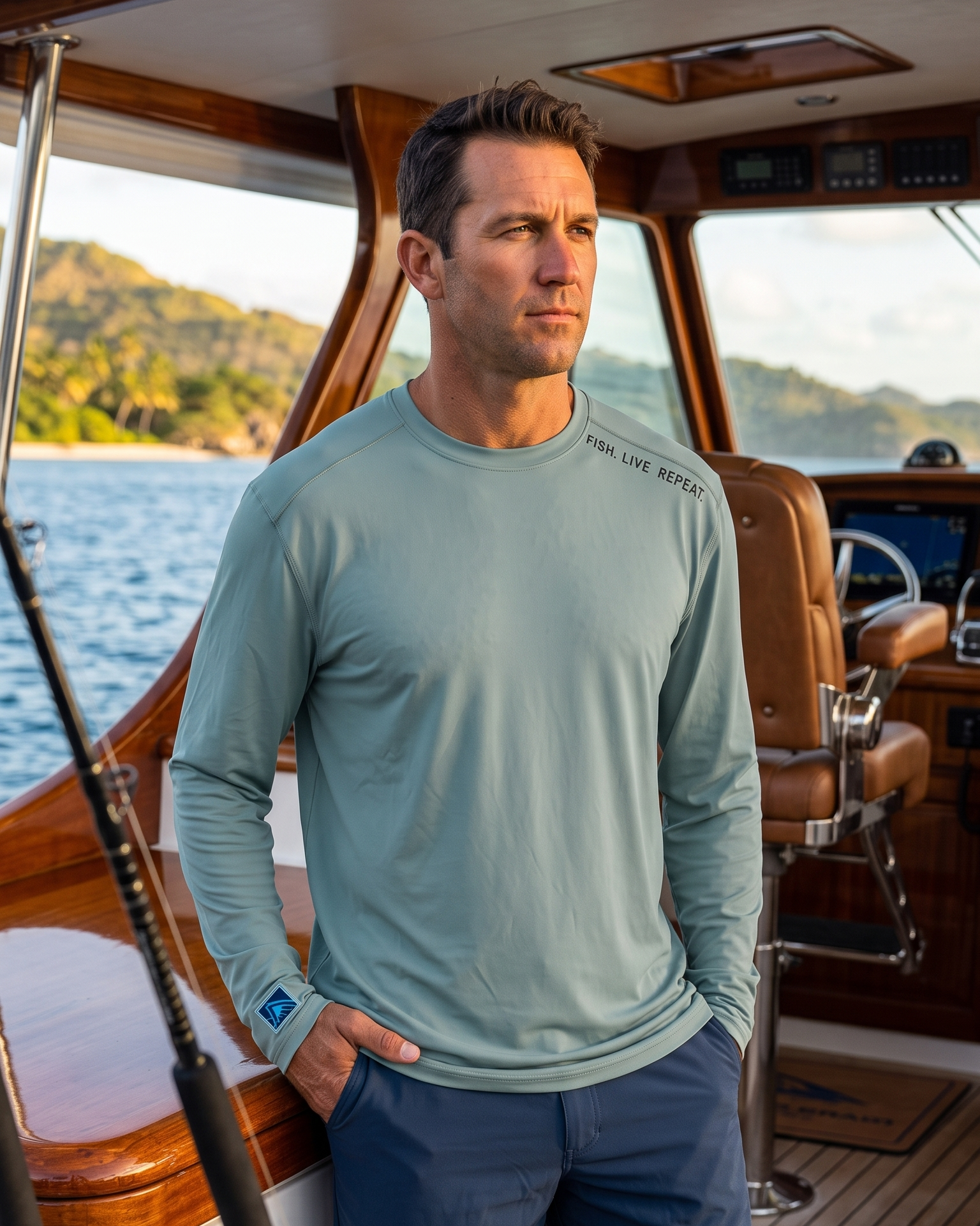 Fish Live Repeat - Long Sleeve Midweight Shirt - Chasing Fin New Collection