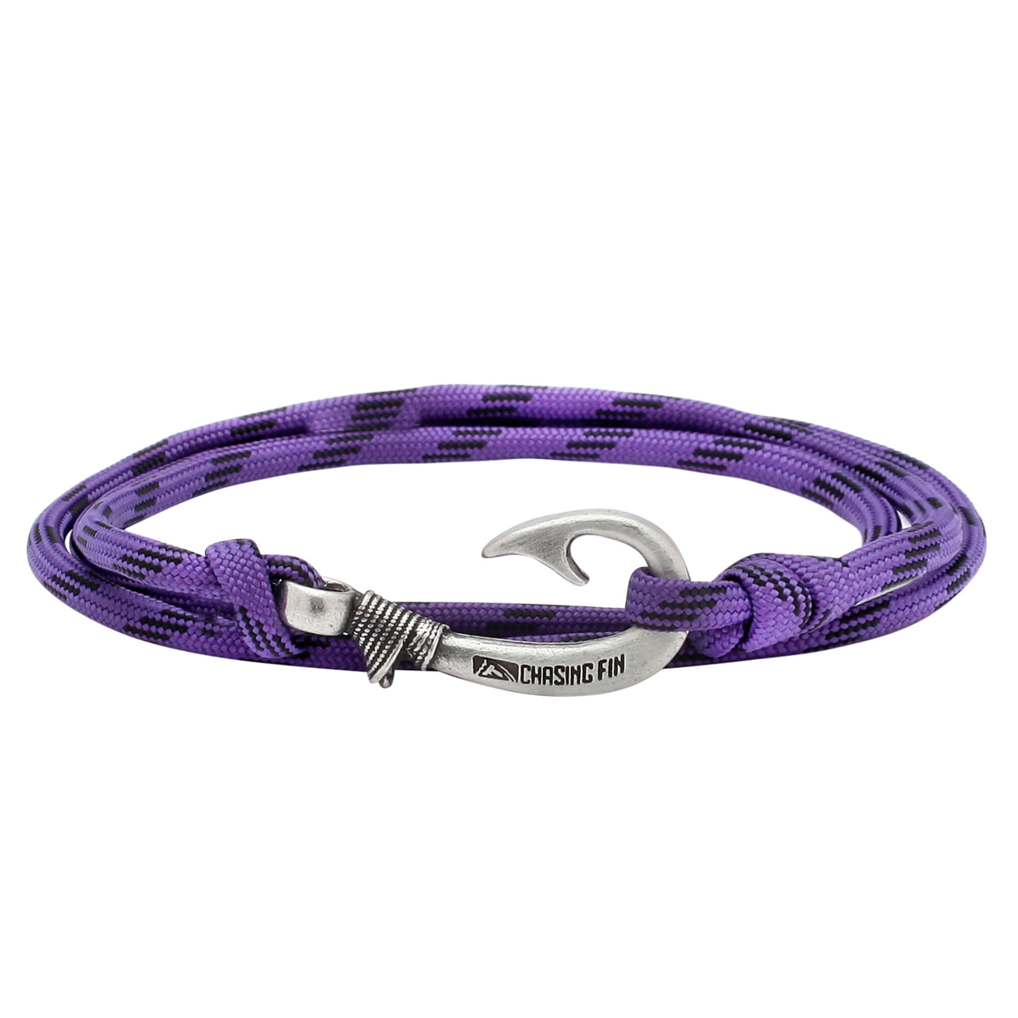 Purple Camo Fish Hook Bracelet | Anklet