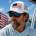 Fish Flag 6-Panel Performance Trucker Hat
