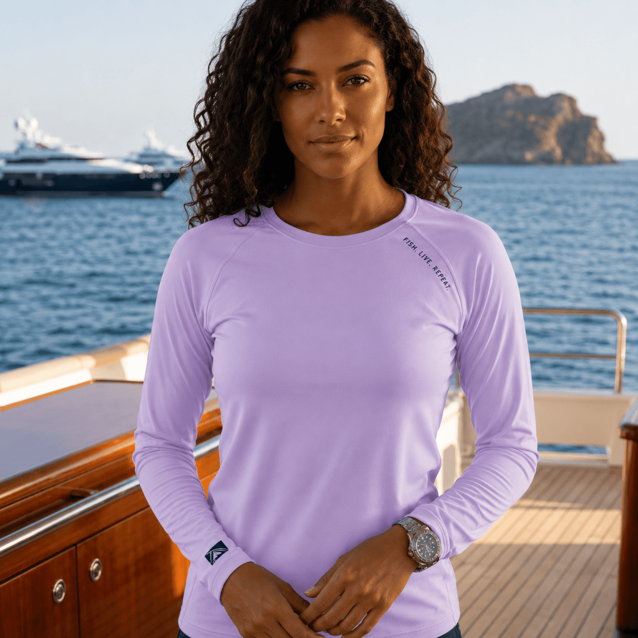 Fish Live Repeat - Ladies Solar Performance Long Sleeve

