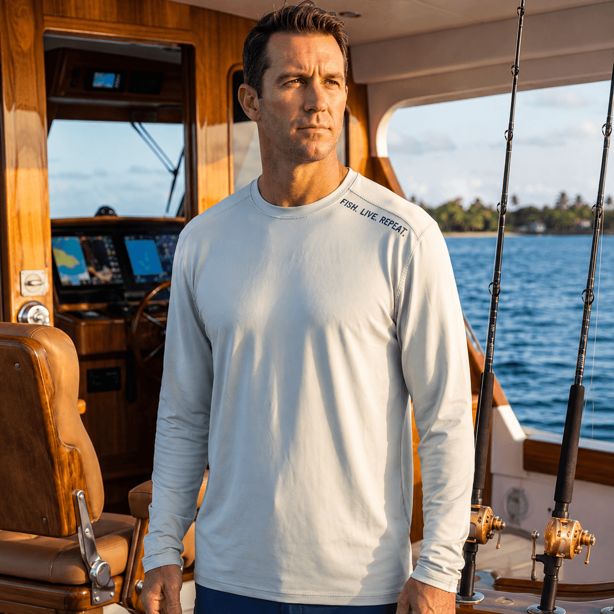 Fish Live Repeat - Long Sleeve Midweight Shirt - Chasing Fin New Collection
