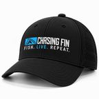 Fish Live Repeat® Silicone Richardson Performance Hat – Black