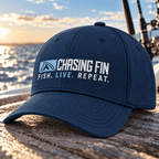 Fish Live Repeat® Silicone Richardson Performance Hat – Light Blue